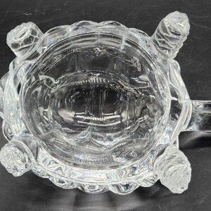 Vintage French Cristal D Arques Clear CRYSTAL TURTLE Home Decor Figurine