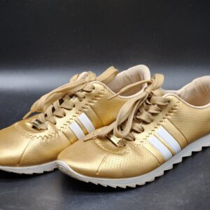 Gold Moleca Imported Puerto Rican Women Fashion Sneakers Shoes - Size 9