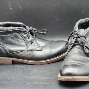 Steve Madden "Trevor" Men's Leather Lace Up Casual Dress Boots - Size 11.5