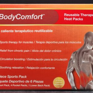 Body Comfort Reusable Therapeutic Heat Packs 6 Piece Sports Pack