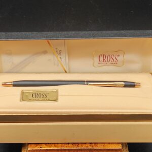 NEW CROSS Ball Pen Classic Black Gold 2502 Old Stock 1987 USA Collectible VNTG