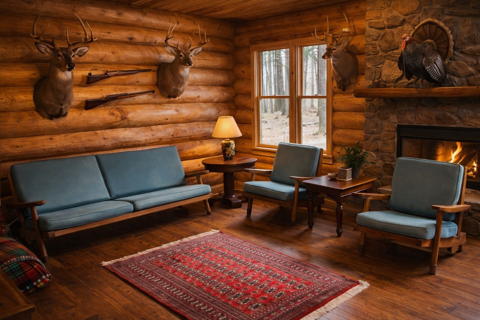 Mid-Century Walnut Master Woodworker Created Lounge Chairs and Sofa - George Nakashima Style
