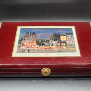 MICHEL DELACROIX MONTECRISTO LE CIGARE DES ARTS TABAC CIGAR BOX w/Cigar Holders