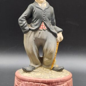 Vintage 1973 Charlie Chaplin Rotating Figurine Music Box by Sankyo Japan