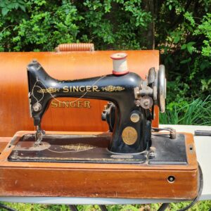 1923 Singer Model 99K Electric Sewing Machine w/ Knee Control & Case – Operational!!!