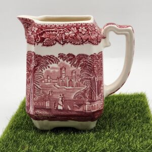 Mason's England Vista Red Pink Ironstone Creamer