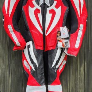 Hein Gericke Celtic 1 Piece Leather Motorcycle Race Suit w/ Back Speed Hump US 46, Euro 56