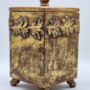 Decorative Acorn-Themed Canister