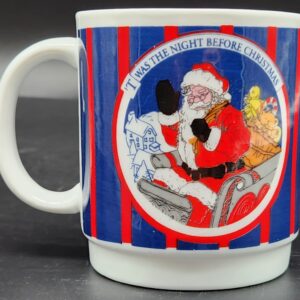 Vintage Twas the Night Before Christmas Santa Clause Christmas Holiday Mug