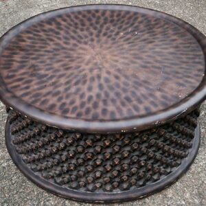 36" Restoration Hardware African Banileke King's Drum Coffee Table – Cameroon