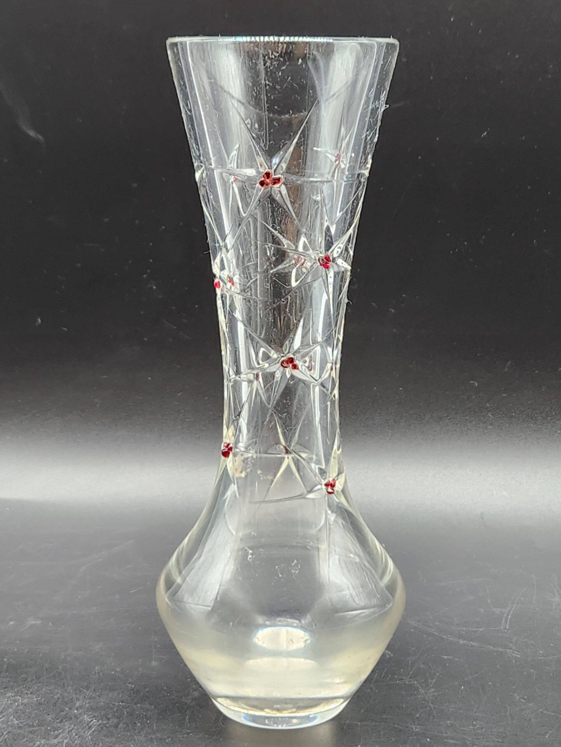 Nizbor Glass Factory - Rückl Crystal - Prague - Bohemian Cut Crystal Vase – 8.5"