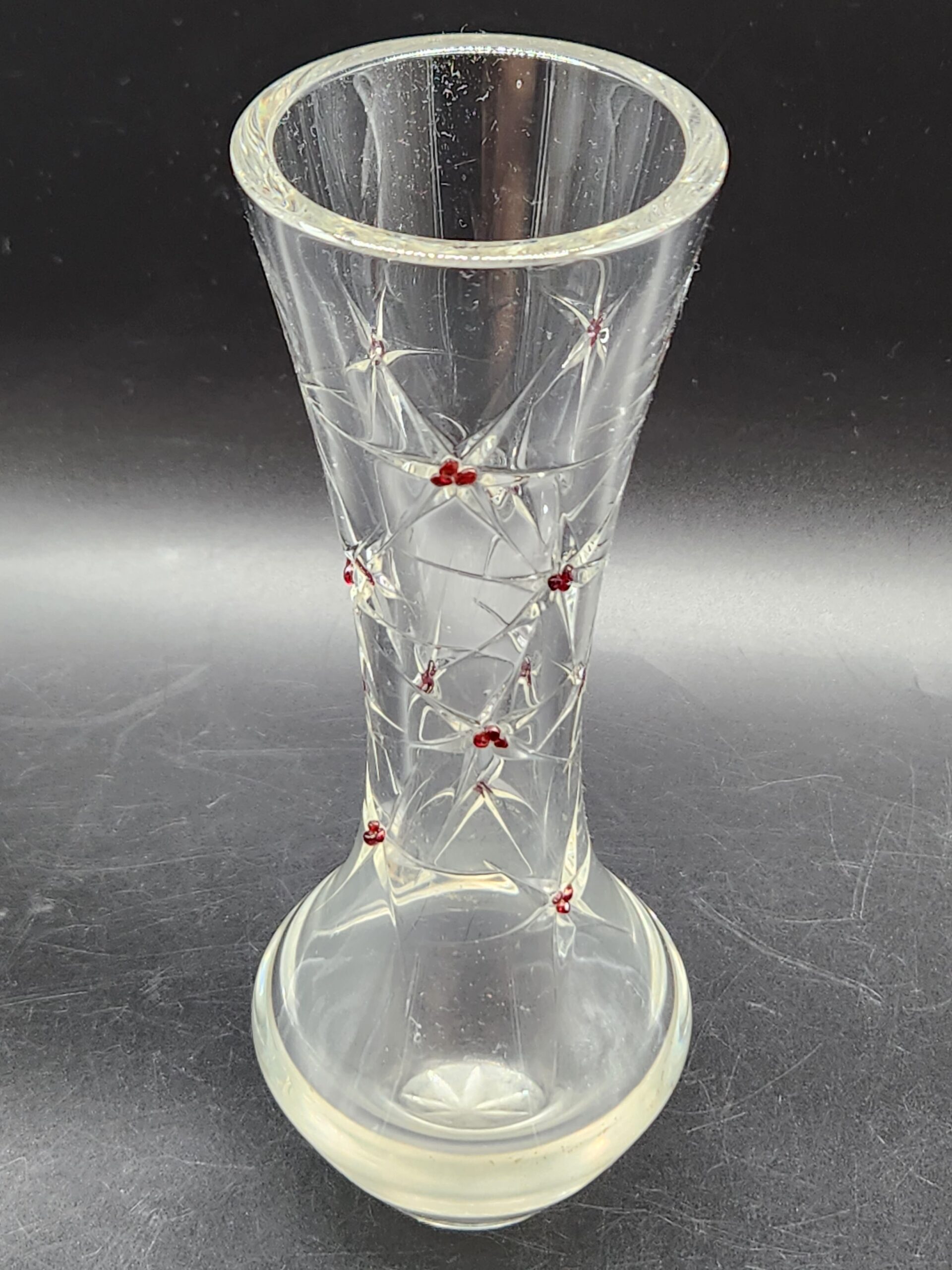 Nizbor Glass Factory - Rückl Crystal - Prague - Bohemian Cut Crystal Vase – 8.5" - Image 2