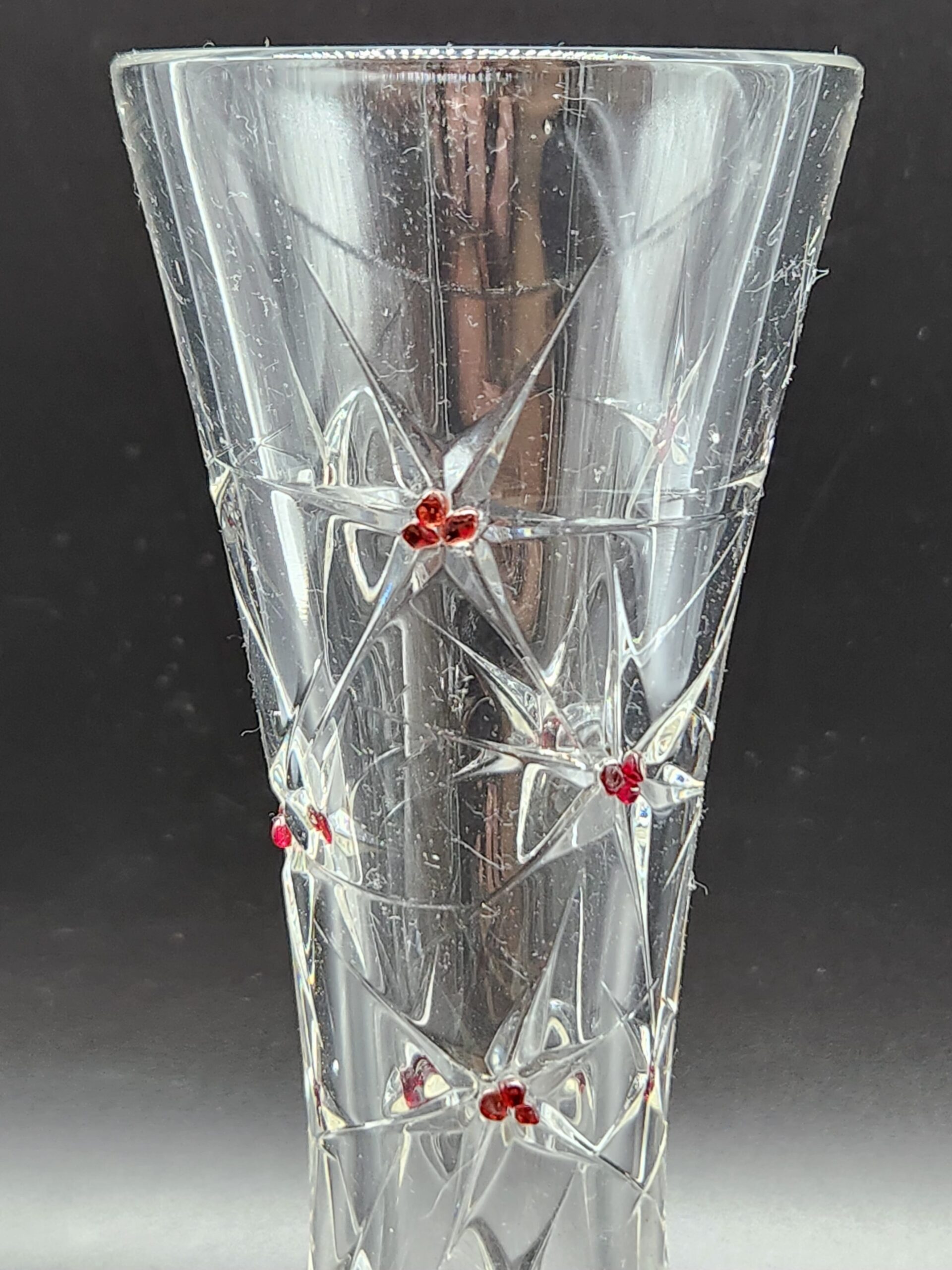 Nizbor Glass Factory - Rückl Crystal - Prague - Bohemian Cut Crystal Vase – 8.5" - Image 3