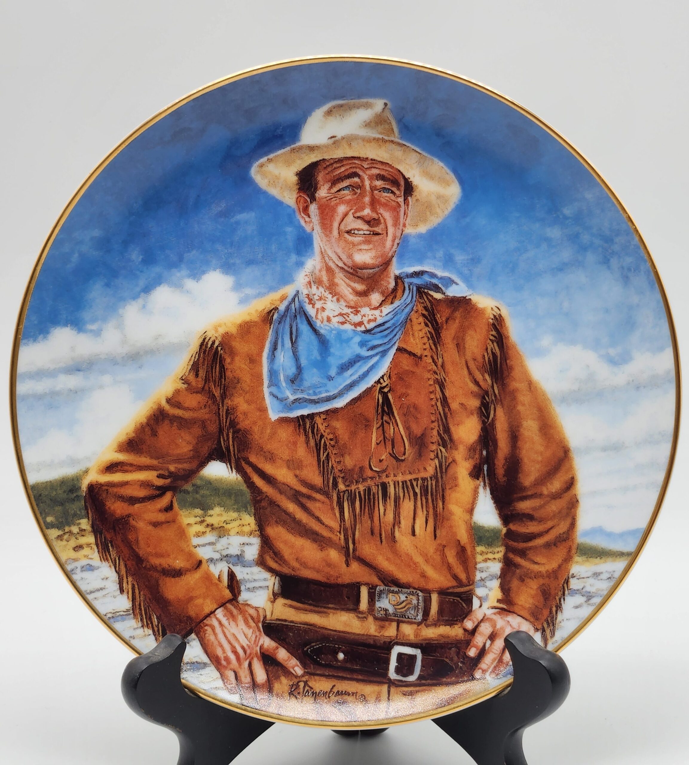 John Wayne "The Duke" Porcelain Numbered Collector's Plate
