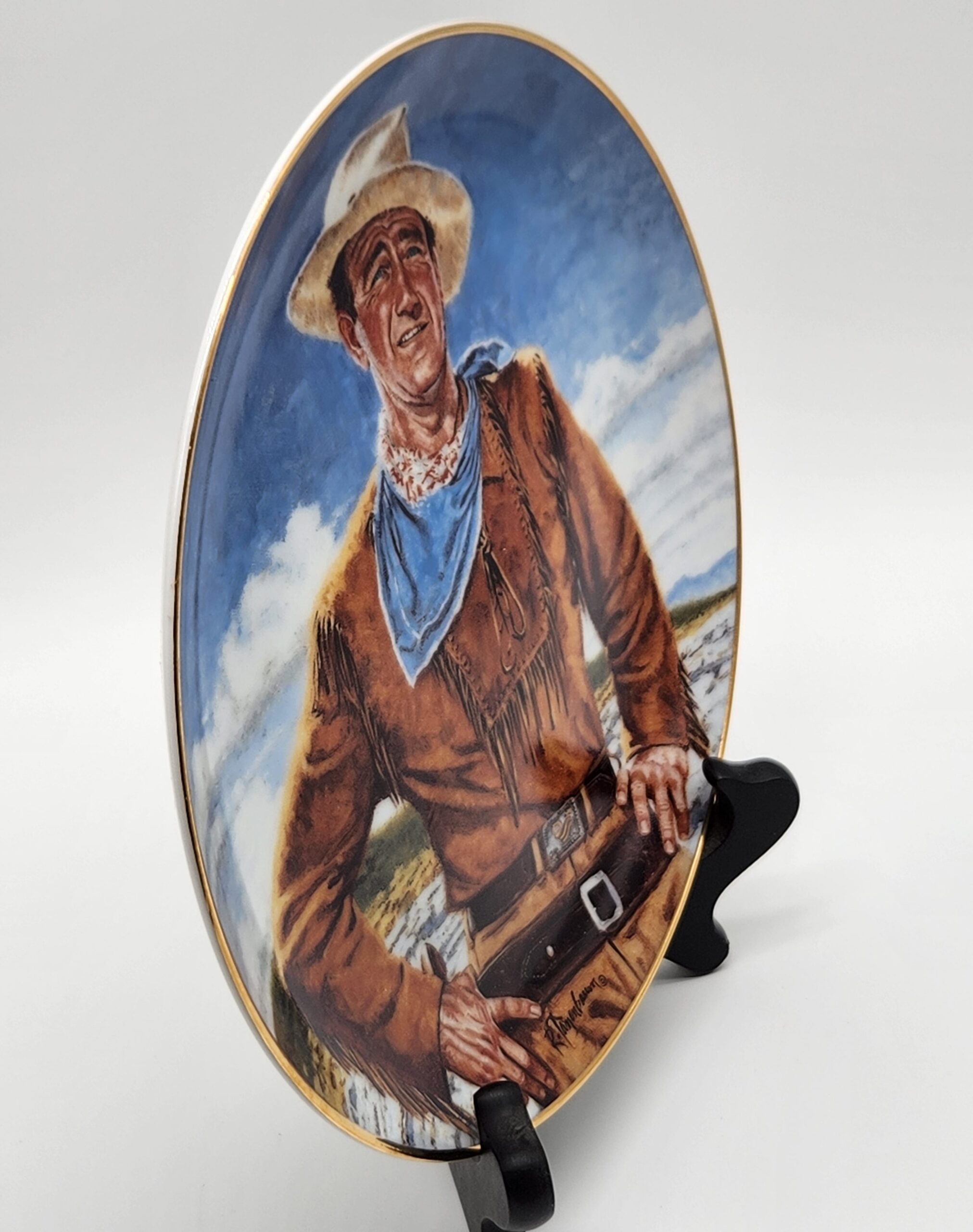John Wayne "The Duke" Porcelain Numbered Collector's Plate - Image 2