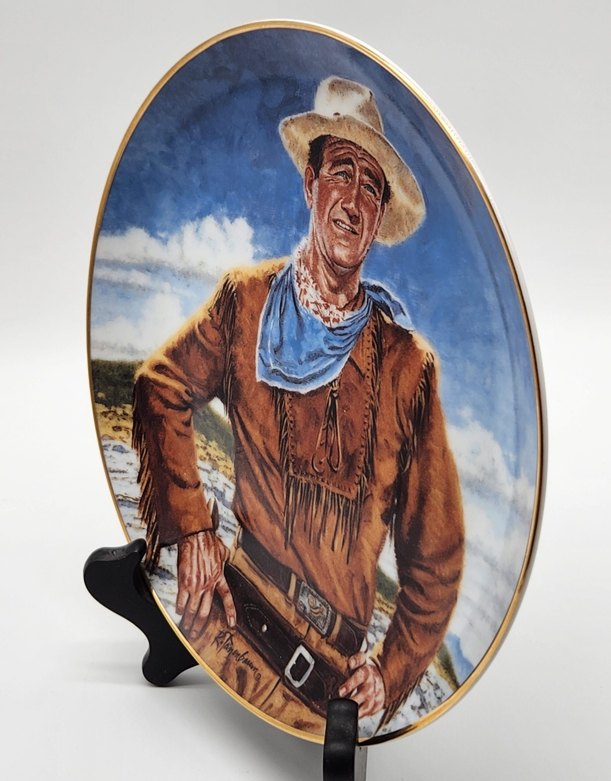 John Wayne "The Duke" Porcelain Numbered Collector's Plate - Image 3