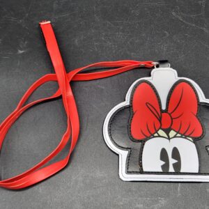 Disney Parks Exclusive Minnie Mouse Peek-a-boo ID Pass Holder Lanyard