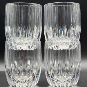 Mikasa Set-of-4 Park Lane Double Old Fashioned Crystal Whiskey Glass - 8 oz