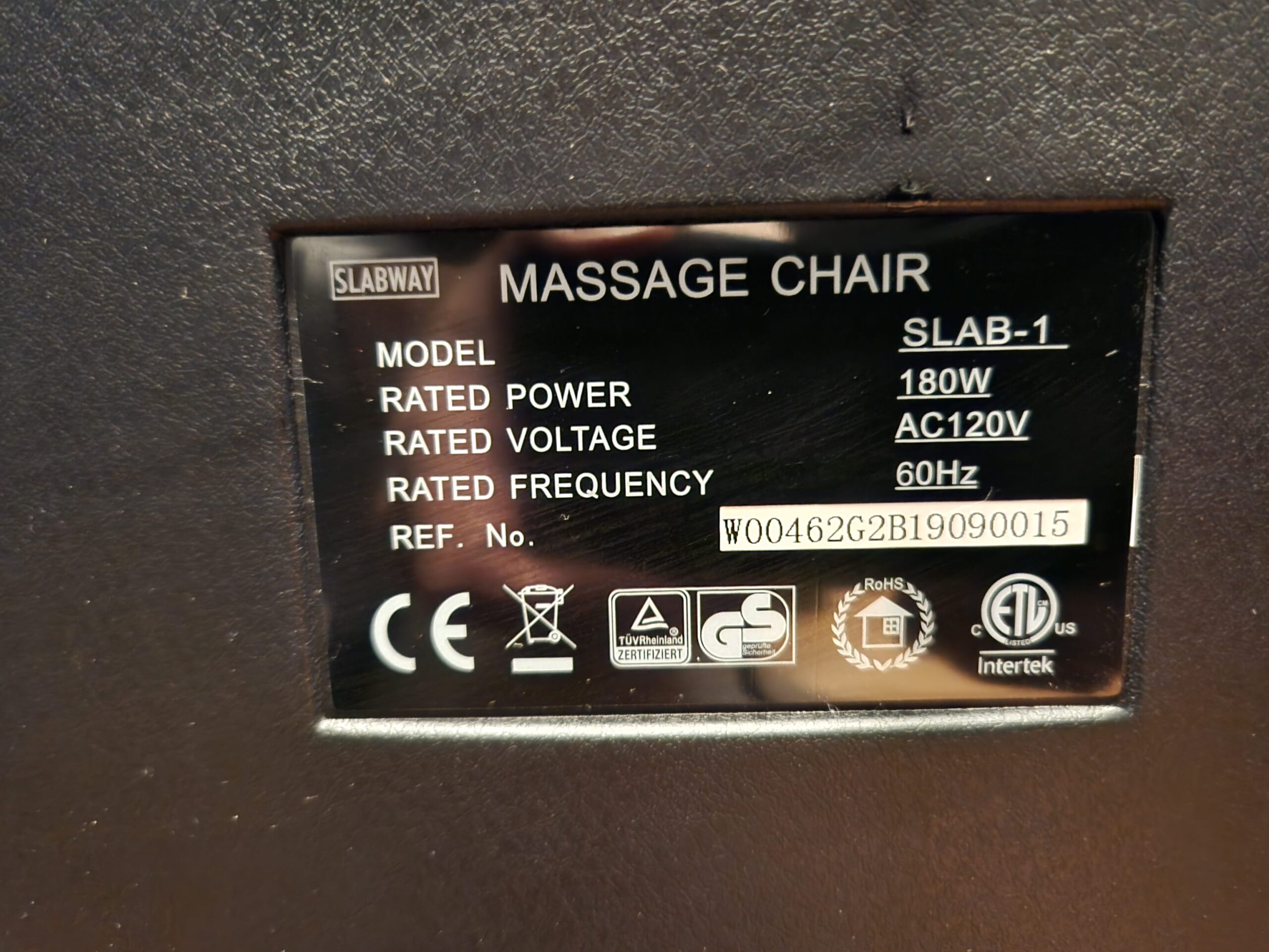 Slabway Slab-1 Reclining Shiatsu Massage Chair - Image 18