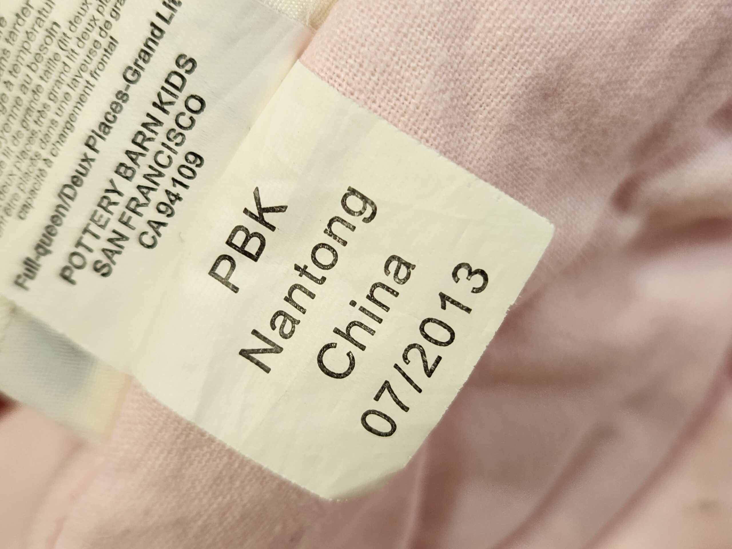 Pottery Barn Kids Pink Quilted Comforter and 2 Pillow Shams - Image 15