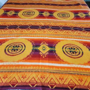 Soviet Russia (Ukraine) USSR Camel Hair Traditional Woven Blanket – Mid-Century
