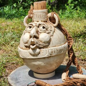 American Folk Art Face Jug - Hanging – Signed