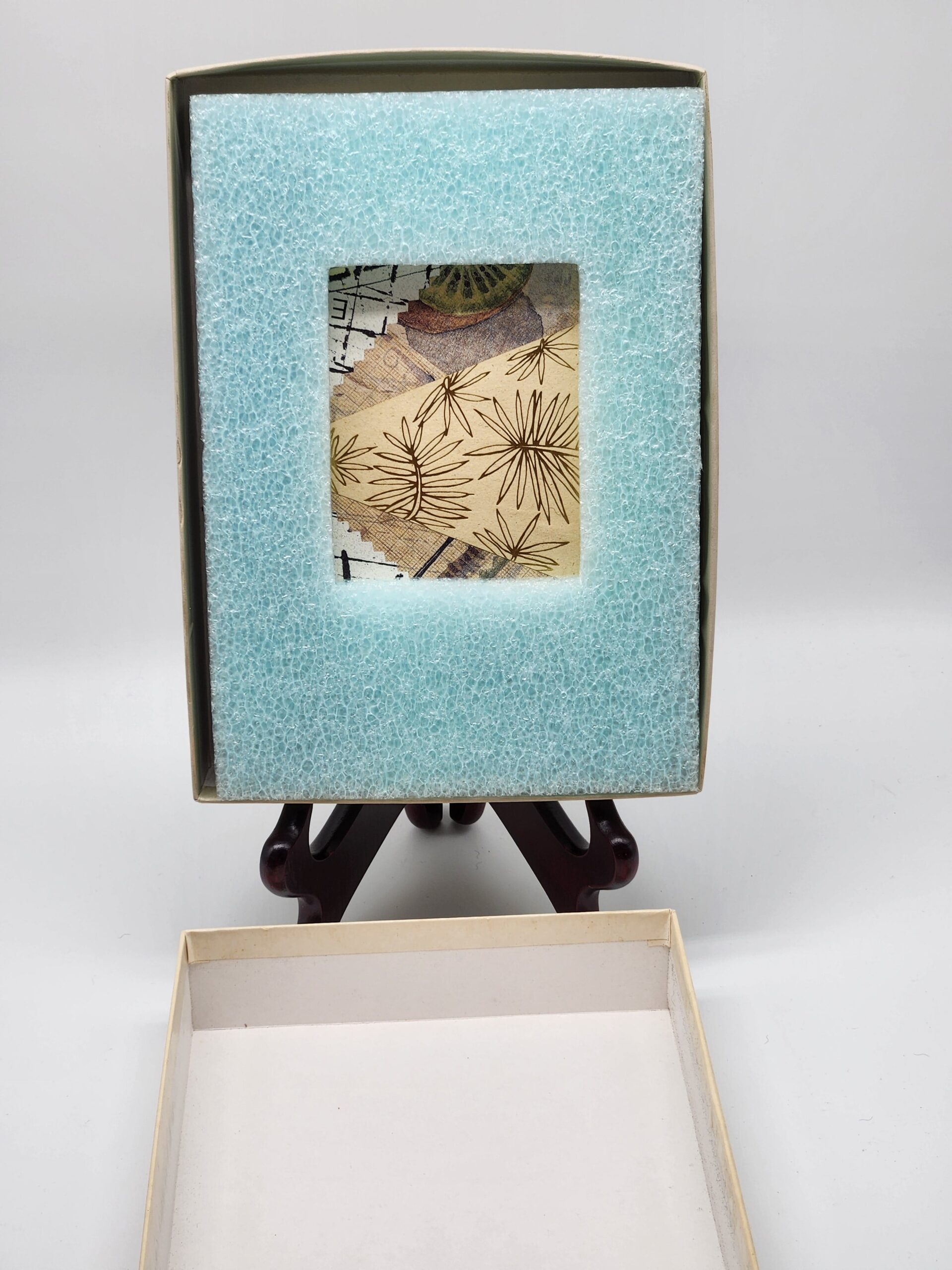 Handcrafted Mixed-Media Refillable Journal Featuring Japanese-Inspired Collage Art - Image 6