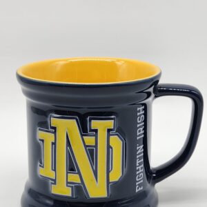 University of Notre Dame UNUSED officially Licensed Embossed Coffee Mug