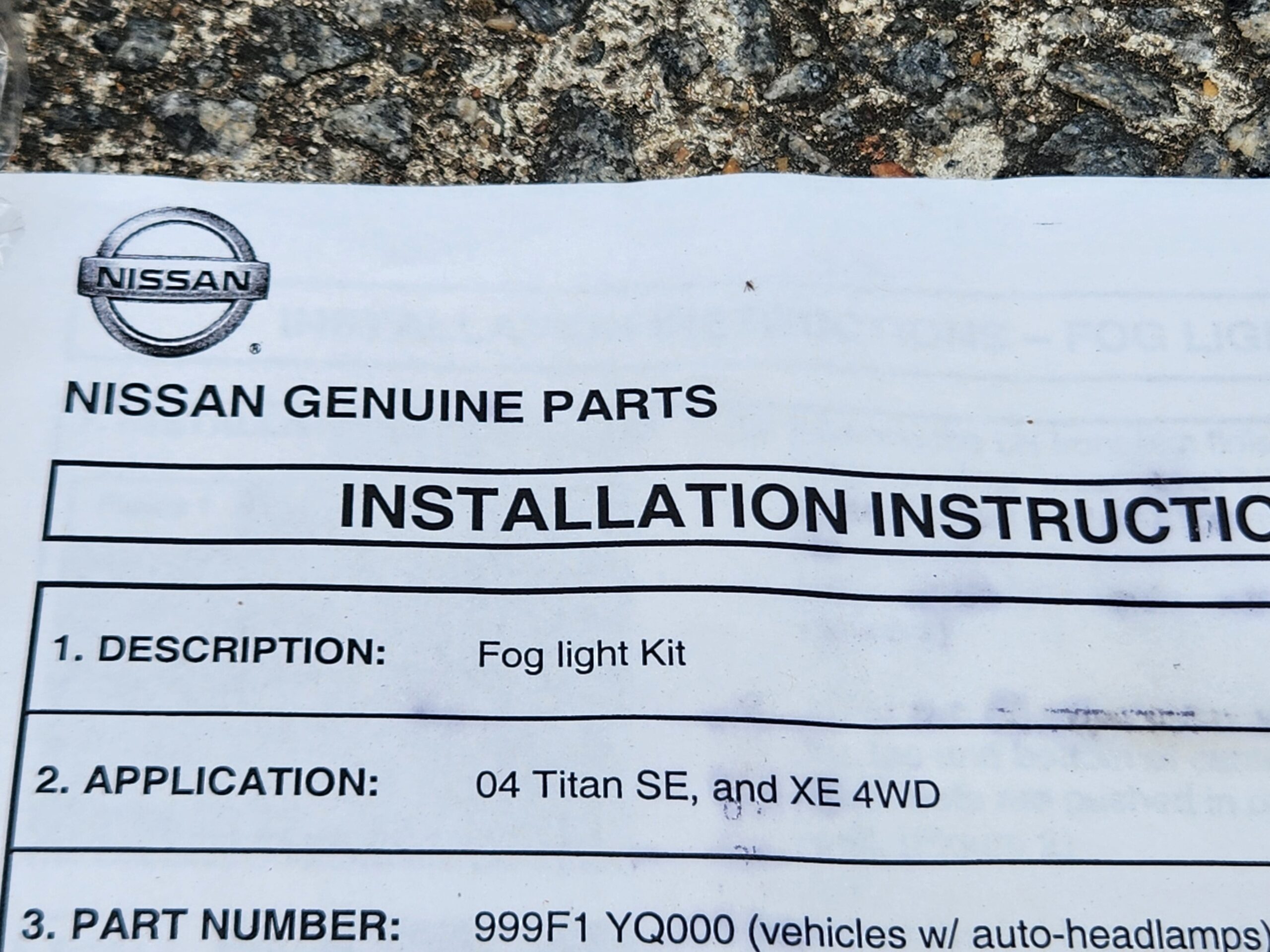 Genuine OEM Nissan Titan / Armada Fog Light Kit 2004-2014 - Image 6