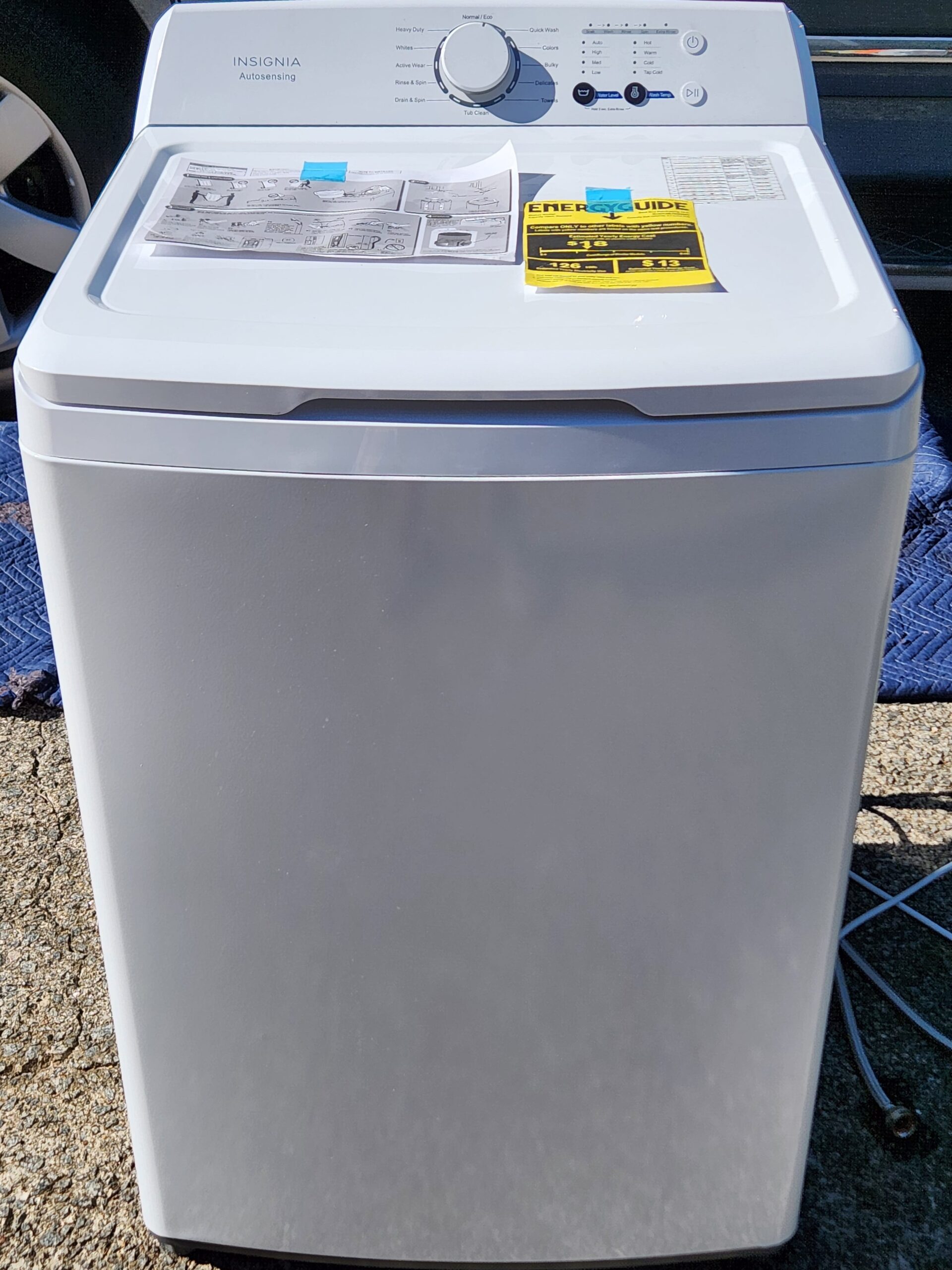 Insignia 3.7 Cu. Ft. Top Load Agitated Clothes Washing Machine