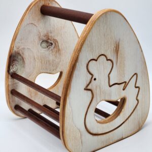 Vintage Wooden Napkin Holder - Chicken - Cottagecore - Farmhouse Country