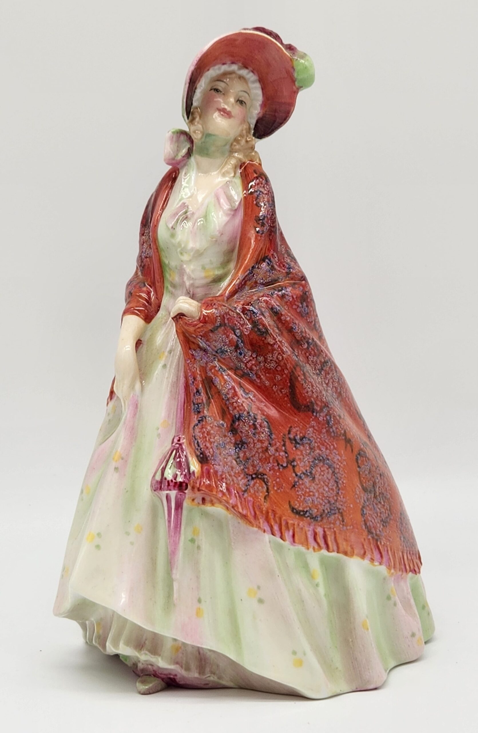 1930s Royal Doulton Porcelain Figurine - "Paisley Shawl" – HN1392