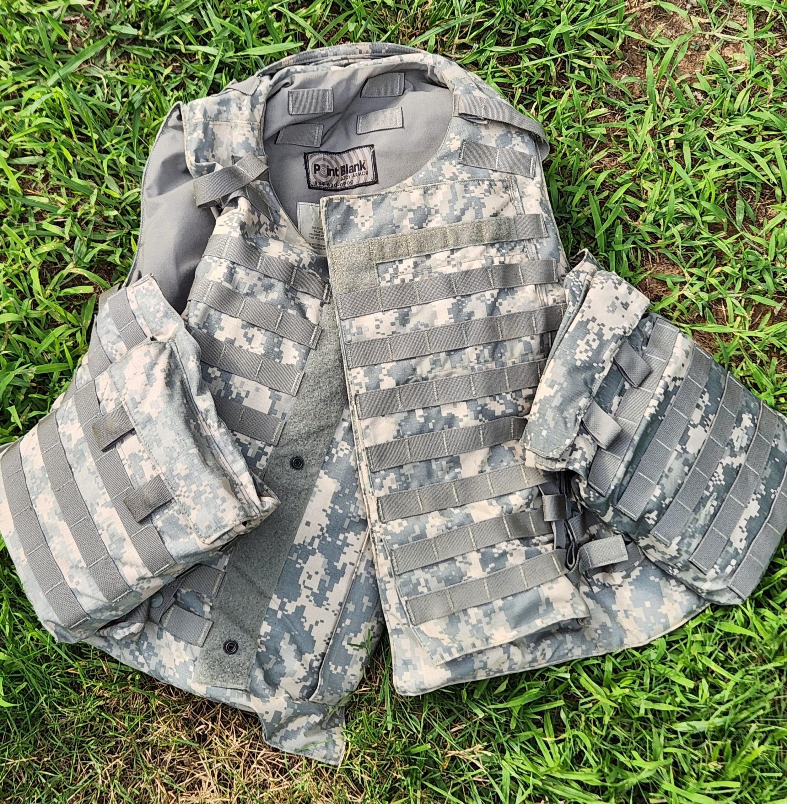 Point Blank Interceptor Body Armor (IBA) Plate Carrier (UCP) WITH 7.62 Plates & MORE – XXL