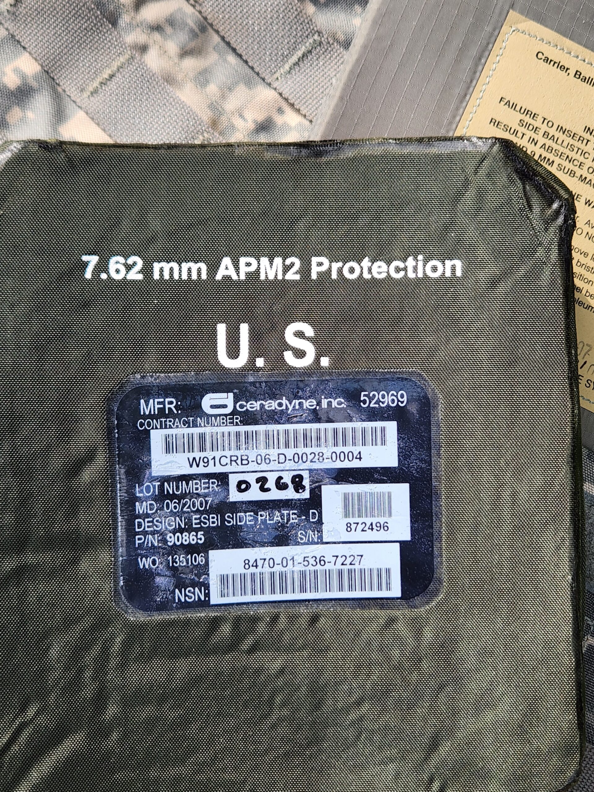 Point Blank Interceptor Body Armor (IBA) Plate Carrier (UCP) WITH 7.62 Plates & MORE – XXL - Image 7