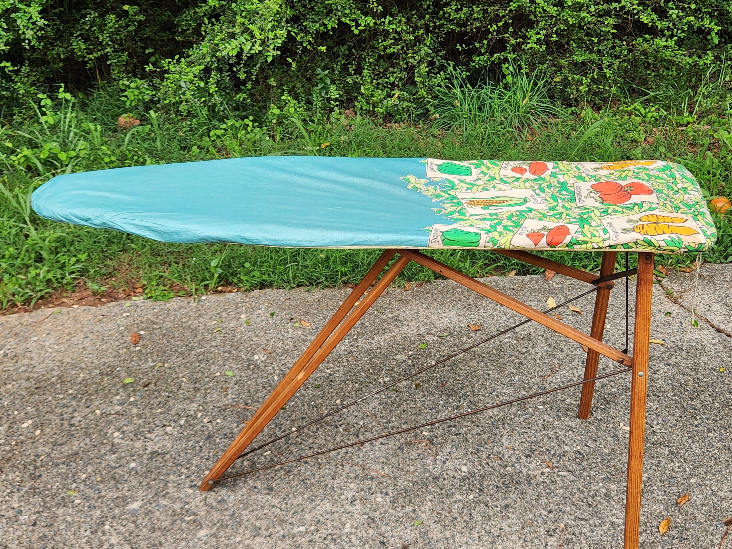 Pre-1950s Vintage Primitive Wooden Ironing Board