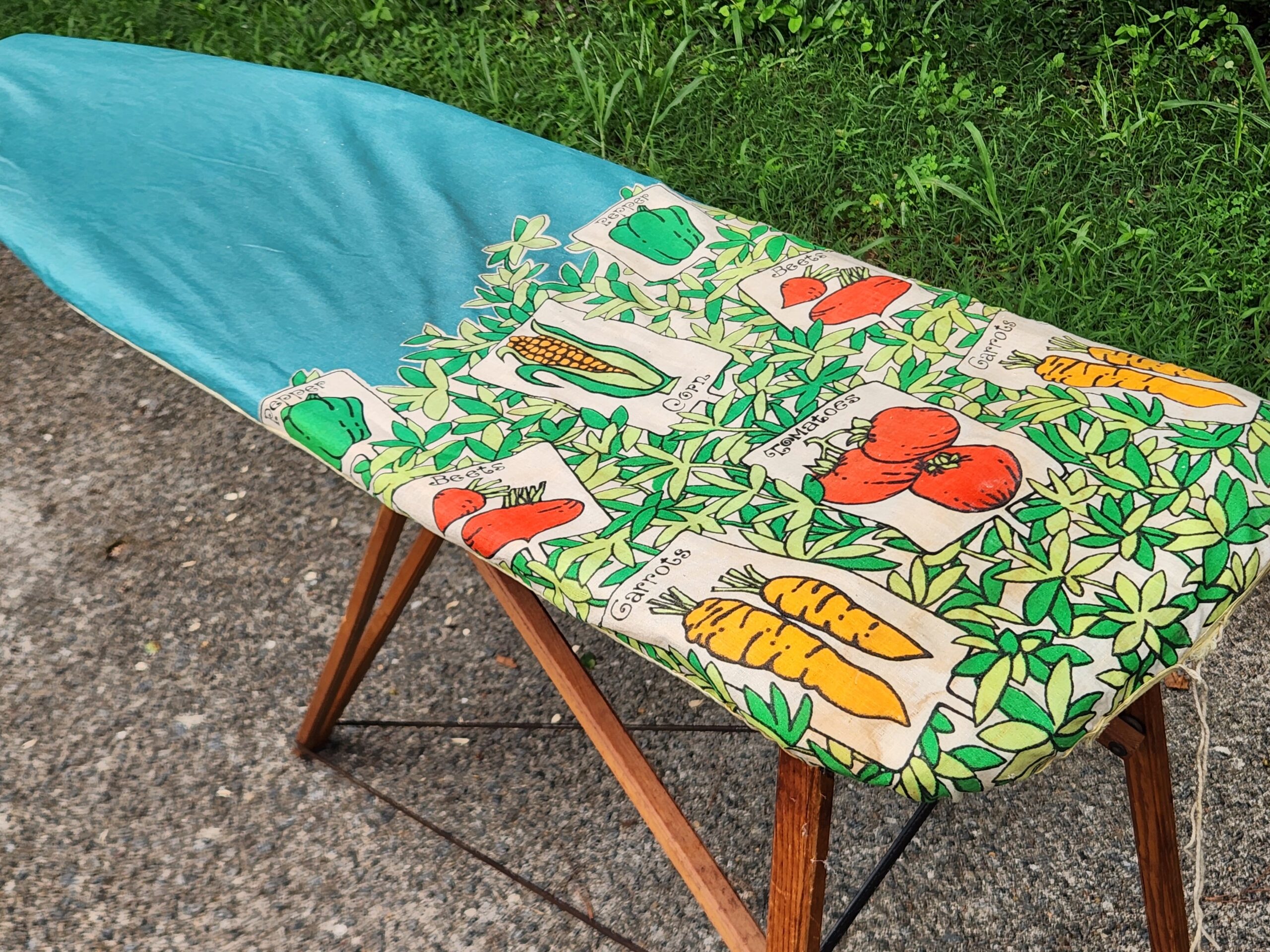 Pre-1950s Vintage Primitive Wooden Ironing Board - Image 7