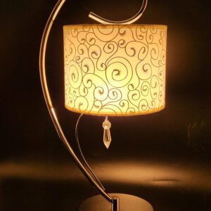 Warehouse of Tiffany Contemporary Swirl Crystal Table Lamp