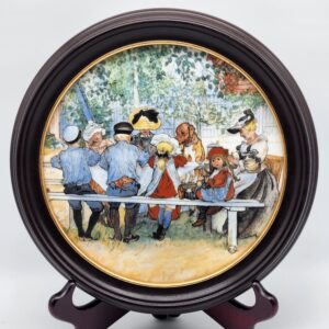 Royal Copenhagen Limited Edition Porcelain Plaque "Breakfast Under the Big Birch”
