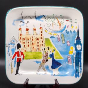 Rosanna "Bon Voyage" London Dessert Plate