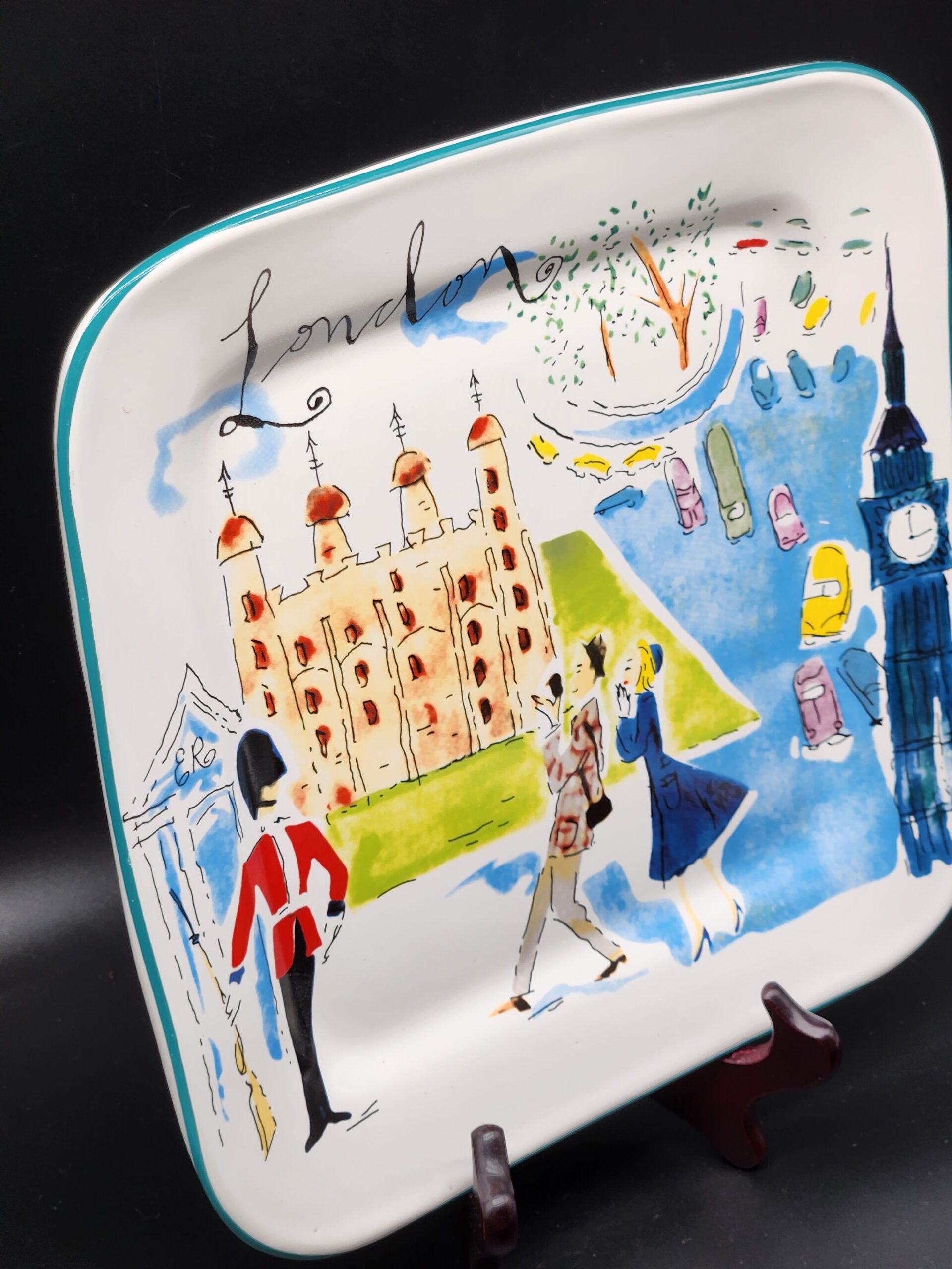 Rosanna "Bon Voyage" London Dessert Plate - Image 2