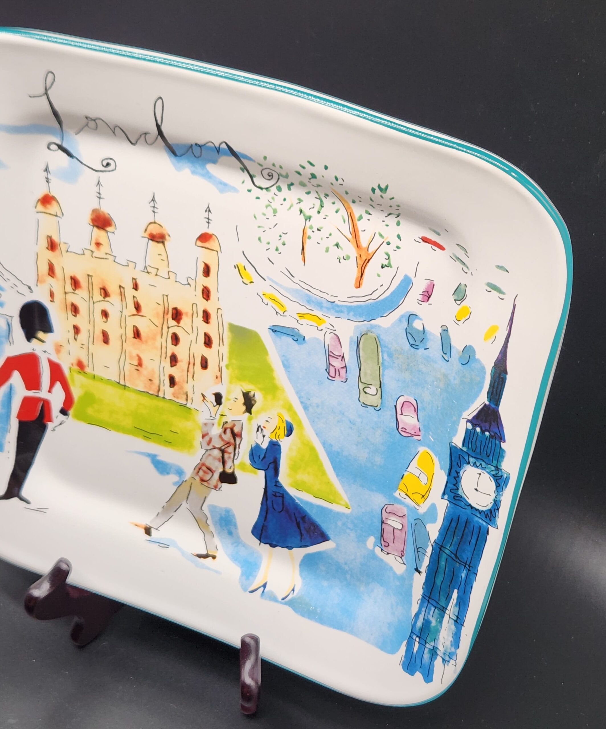 Rosanna "Bon Voyage" London Dessert Plate - Image 3