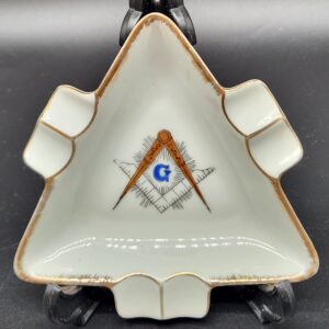 Lefton China Freemasons Ashtray From Japan