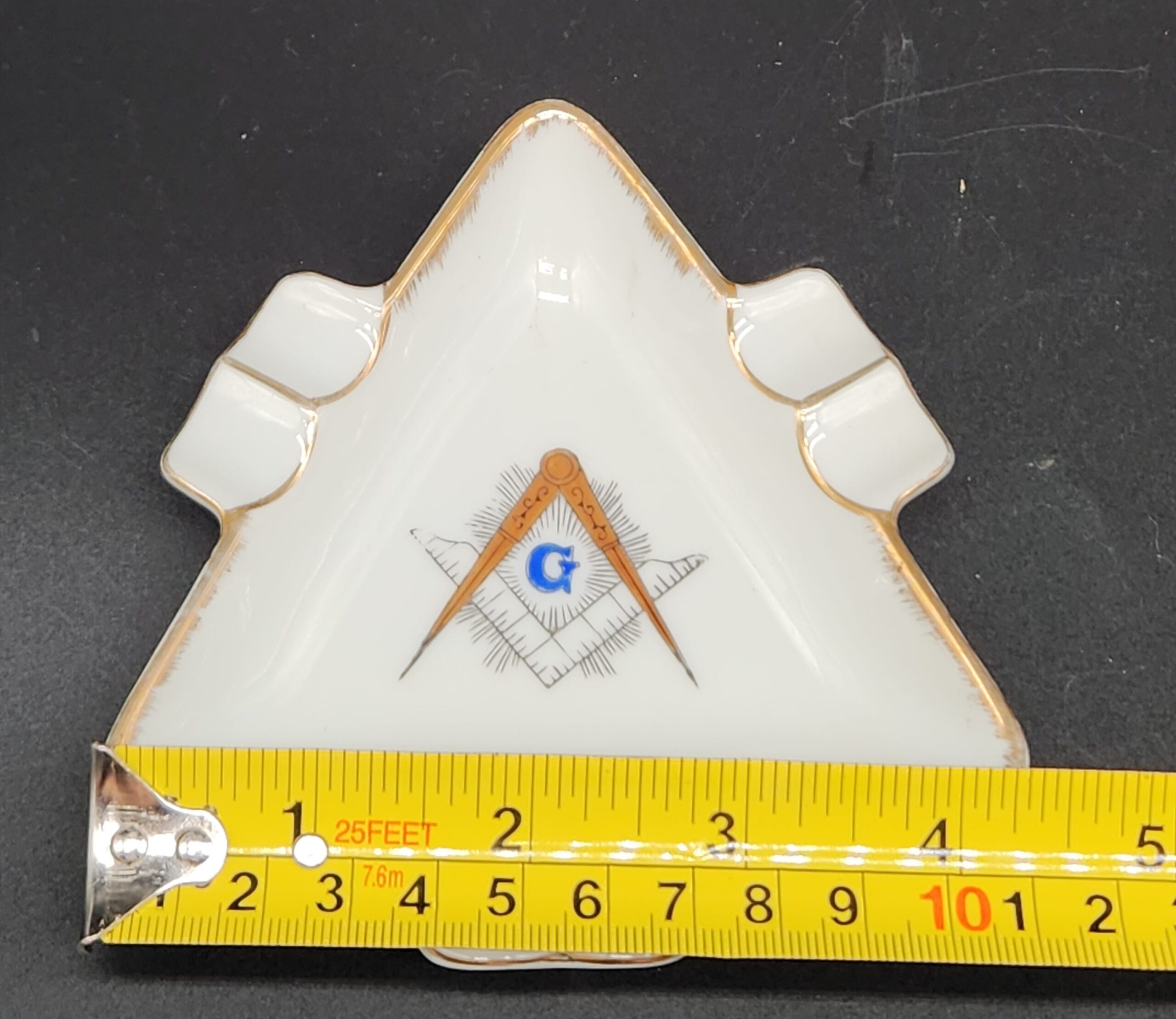 Lefton China Freemasons Ashtray From Japan - Image 6