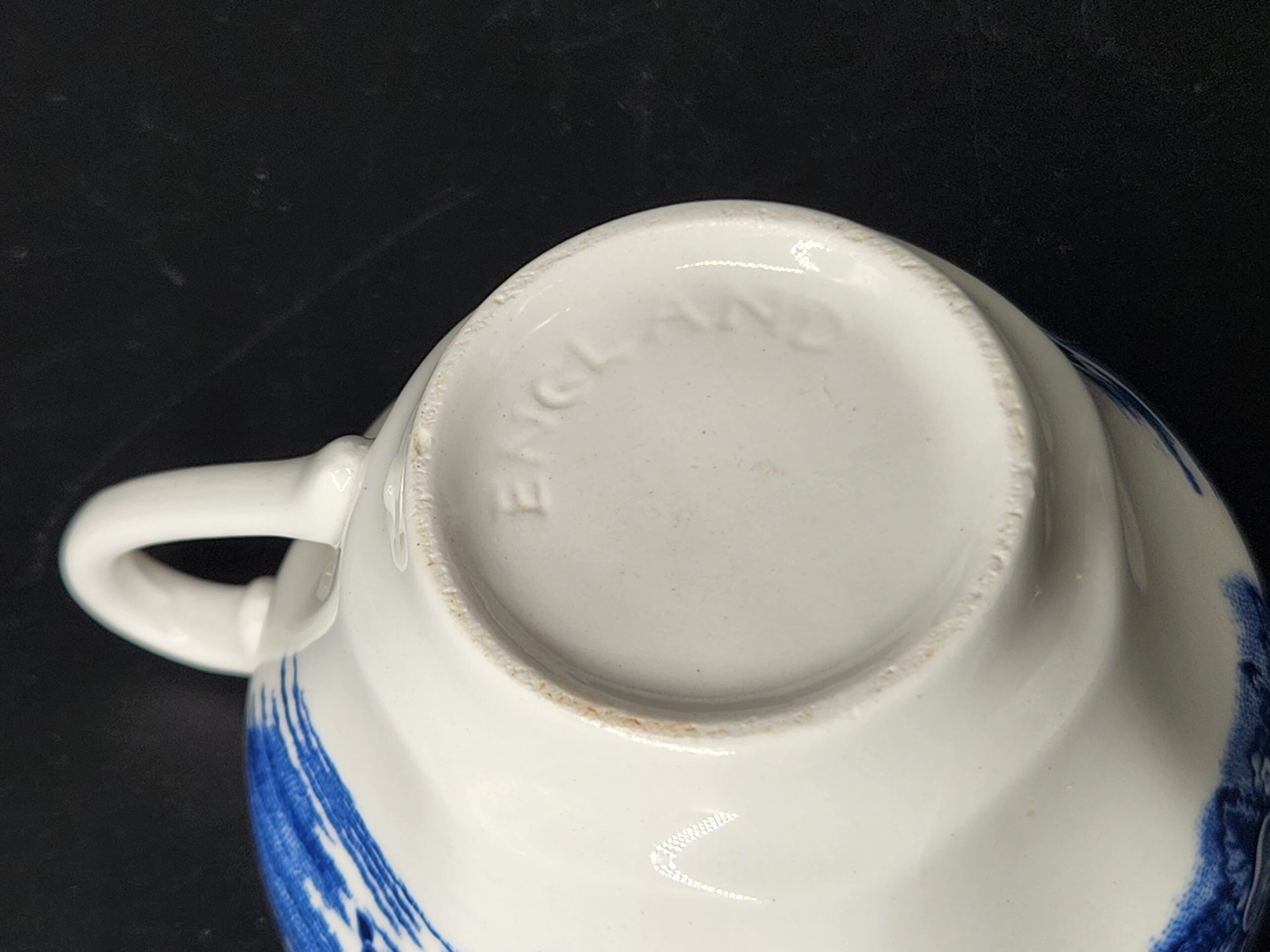 1970s Staffordshire Liberty Blue "Paul Revere" English Pattern Teacup - Image 6