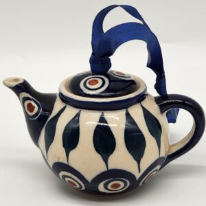 Boleslawiec, Poland Stoneware Tea Pot Ornament – Christmas