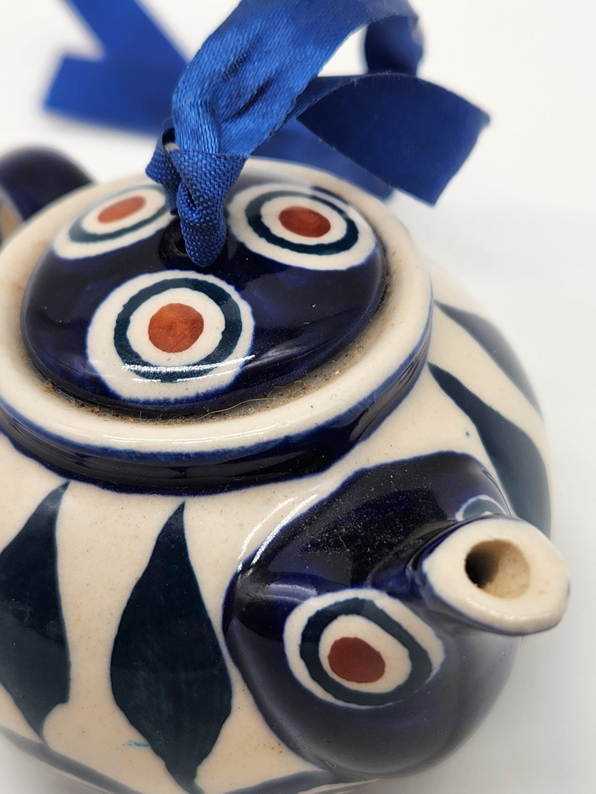 Boleslawiec, Poland Stoneware Tea Pot Ornament – Christmas - Image 5