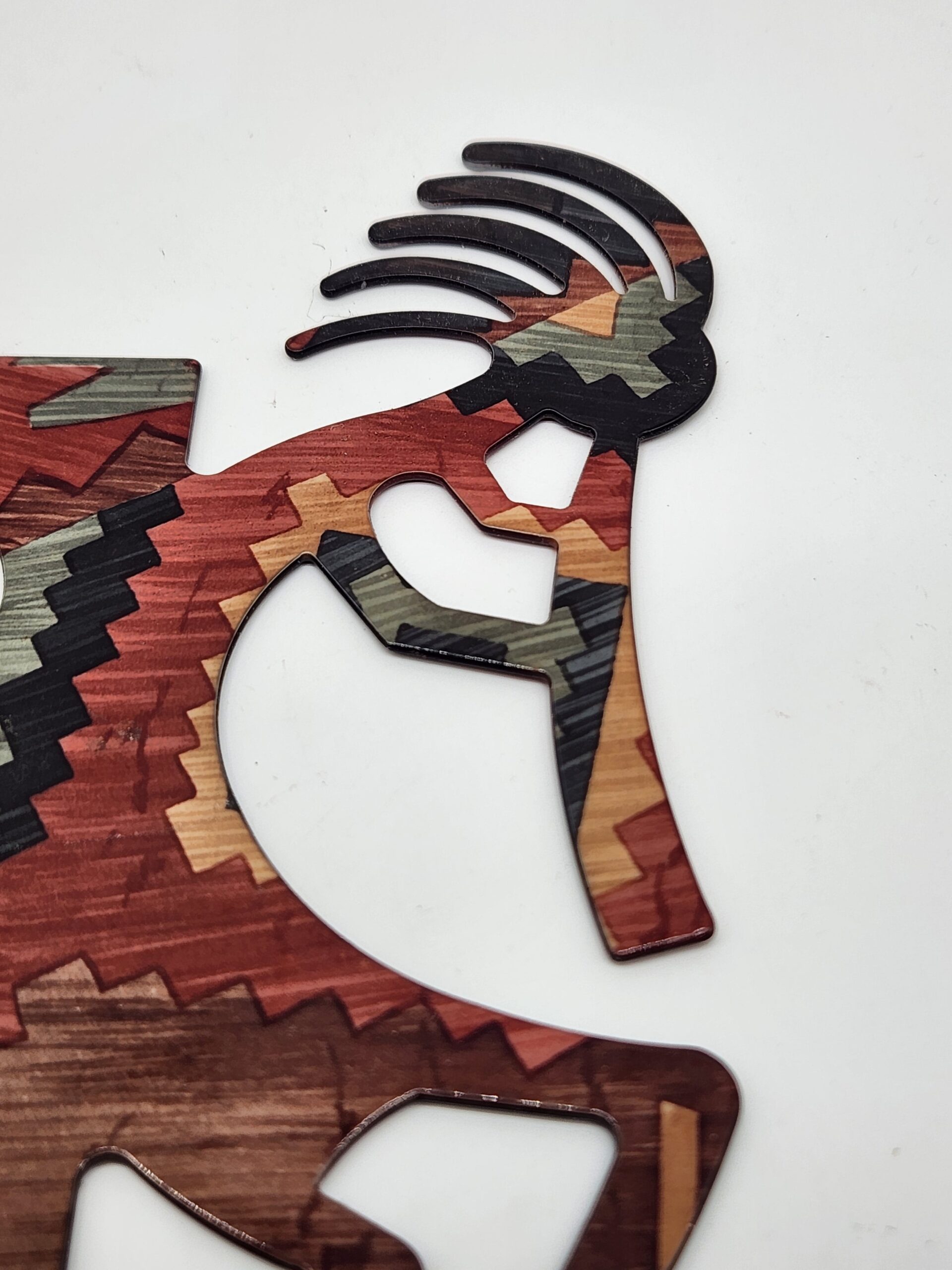 Vintage Lazart Southwestern Kokopelli Metal Outlet Cover - Image 2
