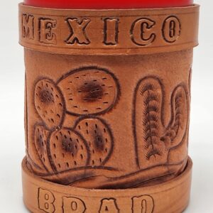 BRAD, ARE YOU THERE? Mexican Leather Can Koozie