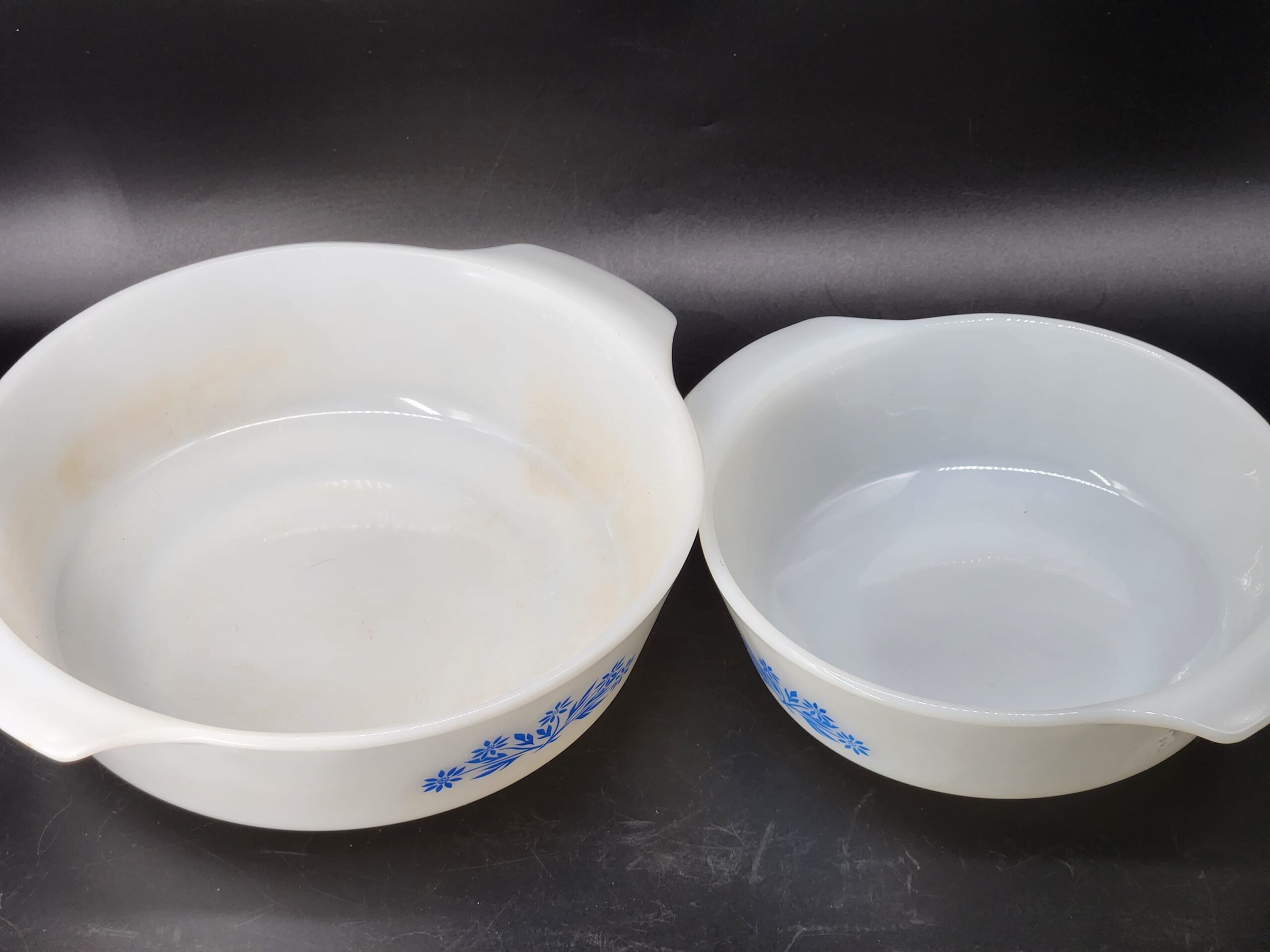 Anchor Hocking Fire King Blue Cornflower Casserole Dishes - Image 6