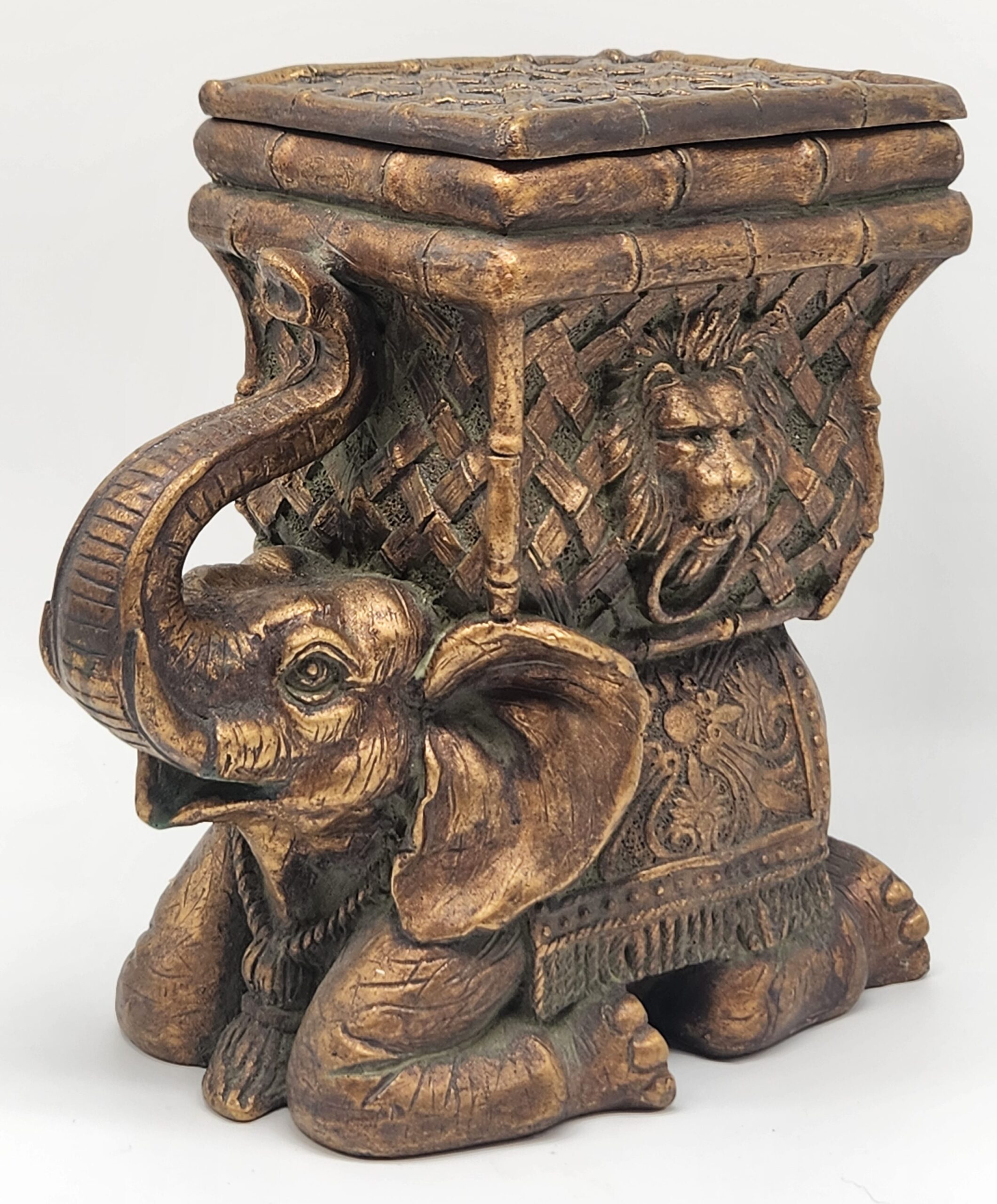 Hollywood Regency-Style Elephant Cachepot - Image 2
